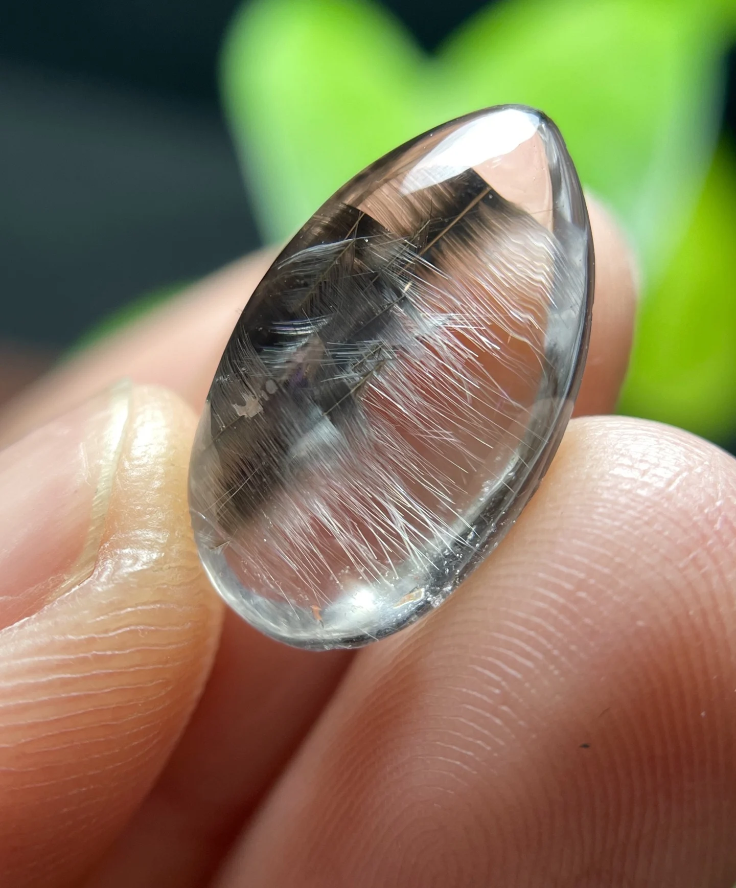 

Natural Brookite Platinum Black Rutilated Quartz Pendant Rectangle 18.5*11*6.5mm Women Men Bead Jewelry Fashion AAAAAA