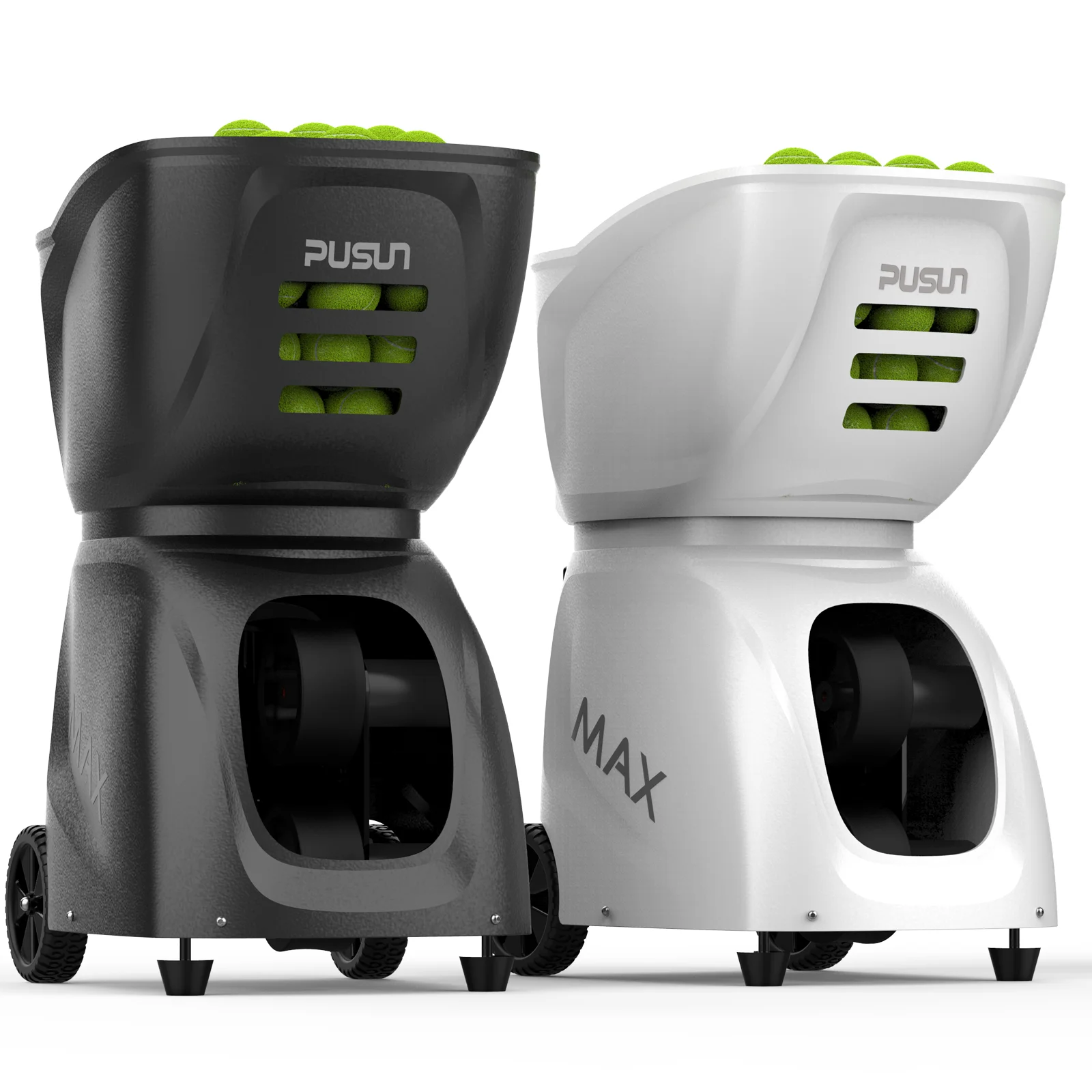 

New Chance Arrival Pusun PT-MAX C Tennis Ball Machine Professional ABS Tennis Ball Launcher with App/Remote Control Portable