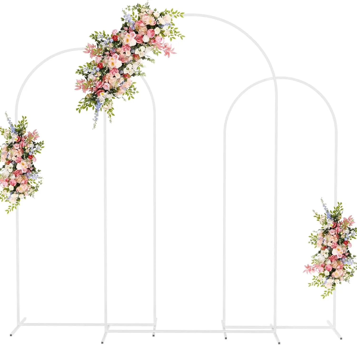 Imagem -04 - Eua Branco Heavy Duty Tubo Quadrado Ferro Casamento Arco Contexto de Metal Decoração do Partido Stand Quadro do Jardim Fundos Redondos