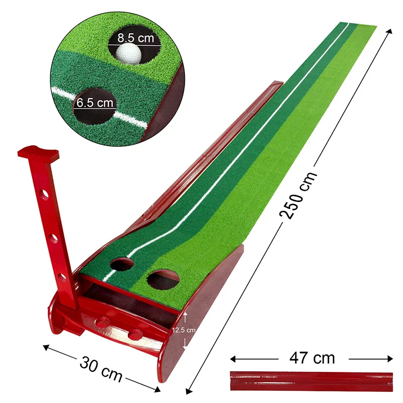 

New Golf Training Aids Golf Putting Mat Putting Green With Automatic Ball Return for Indoor or Office Use