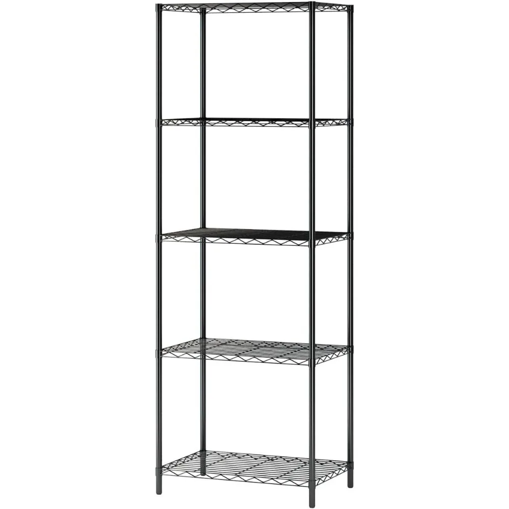 HOMEFORT 5-Tier Wire Shelving 5 Shelves Unit Metal Storage Rack Durable Organizer Perfect for Pantry Closet Kitchen Laundry