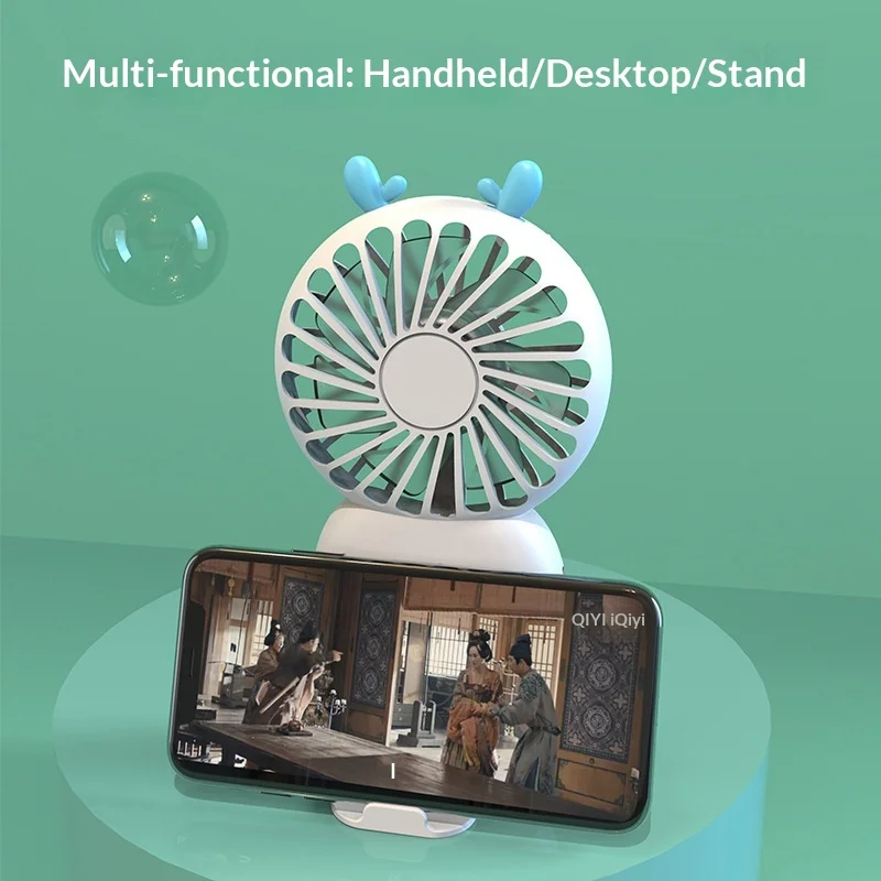 2024 New USB Rechargeable Handheld Fan, Mini Portable Pocket Fan for Desktop & Dormitory