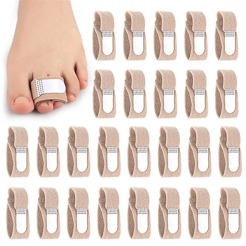 Hammer Toe Straightener para sobrepor Toes, Toe Splints Almofadas Bandagens, Protetor Corrector, 1 2Pcs