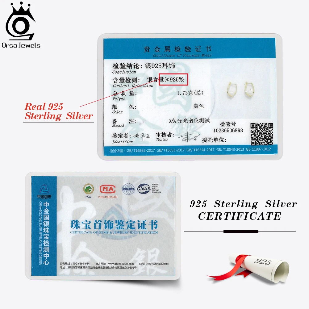 ORSA JEWELS Vintage 925 Sterling Silver Natural Pearl Earrings for Women Handpicked Round Pearl Ear Buckle Party Jewelry GPE68