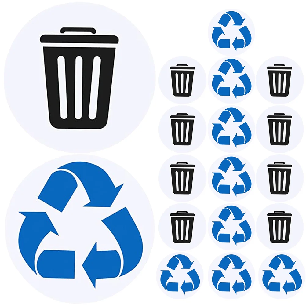 

Classification Stickers Trash Recycling Garbage Recycle Water Proof Can Decal Pvc Bin Signs