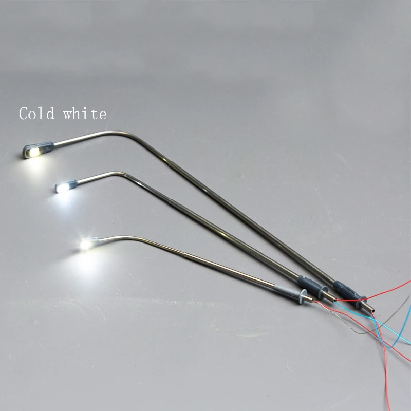 โมเดลไฟ LED ขนาดเล็ก3V ขนาด1:75-1:500โคมไฟถนนโลหะสำหรับรางรถไฟ HO ชุดอุปกรณ์ไดโอรามา15ชิ้น/ล็อต