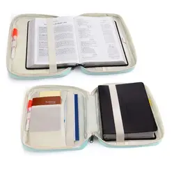 Bible Covers for Men & Women, Bible Case Carrying Church Bag with Book Stand, Bible Bag with Handle, Zipper