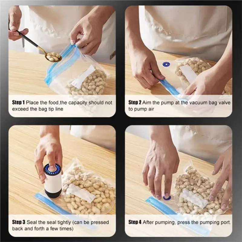 24-Hour Delivery Household Electric Wireless Vacuum Pump Rechargeable Mini Small Food Vacuum Sealing Machine