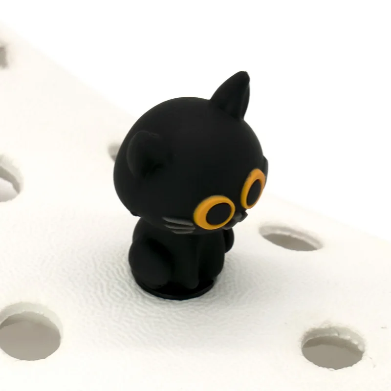 1/15 stücke 3D Halloween Party Horrible Schuh Zubehör Schwarze Katze Geist Hexe Schuh Charms Frau Männer Kinder Pins schnalle Dekorationen – Detail 9