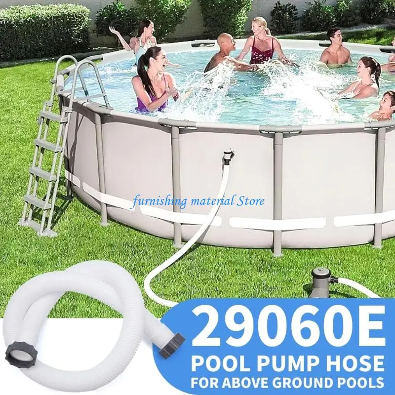 Y5GD 2Pcs Strong Plastic Pool Hose Quick Design Over Ground Pool Hose Simple Installation Suitable for Above Ground