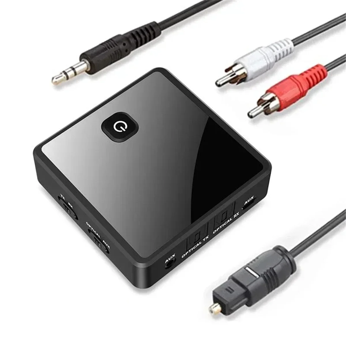 Retail! Bluetooth 5.0 Transmitter Receiver 3.5mm AUX Optical Wireless Audio Adapter for PC TV Car Speaker