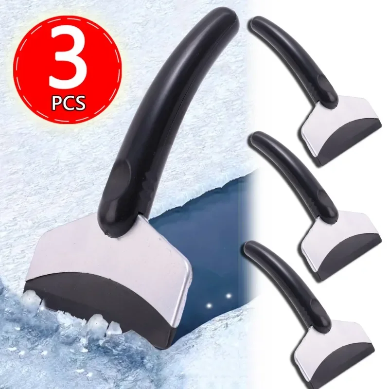 Car Snow Shovels Windshield Stainless Steel Ice Scraper Hosuhold Kitchen Cleaner Squeegee Knife Car Snow Cleaning Tools