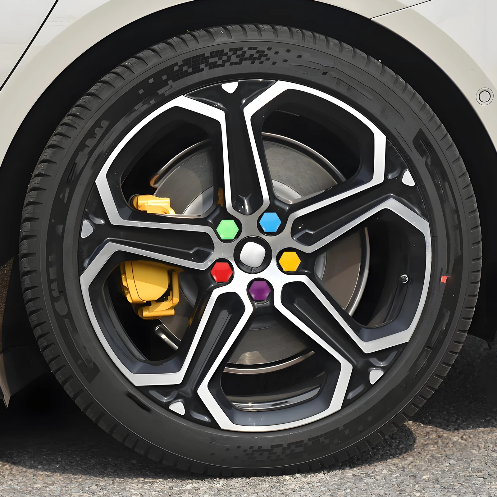 

20pcs Automotive Wheel Caps Mini Tire Hub Nut Covers Replacement Durable Protection Easy Installation Car Suv Truck Accessory