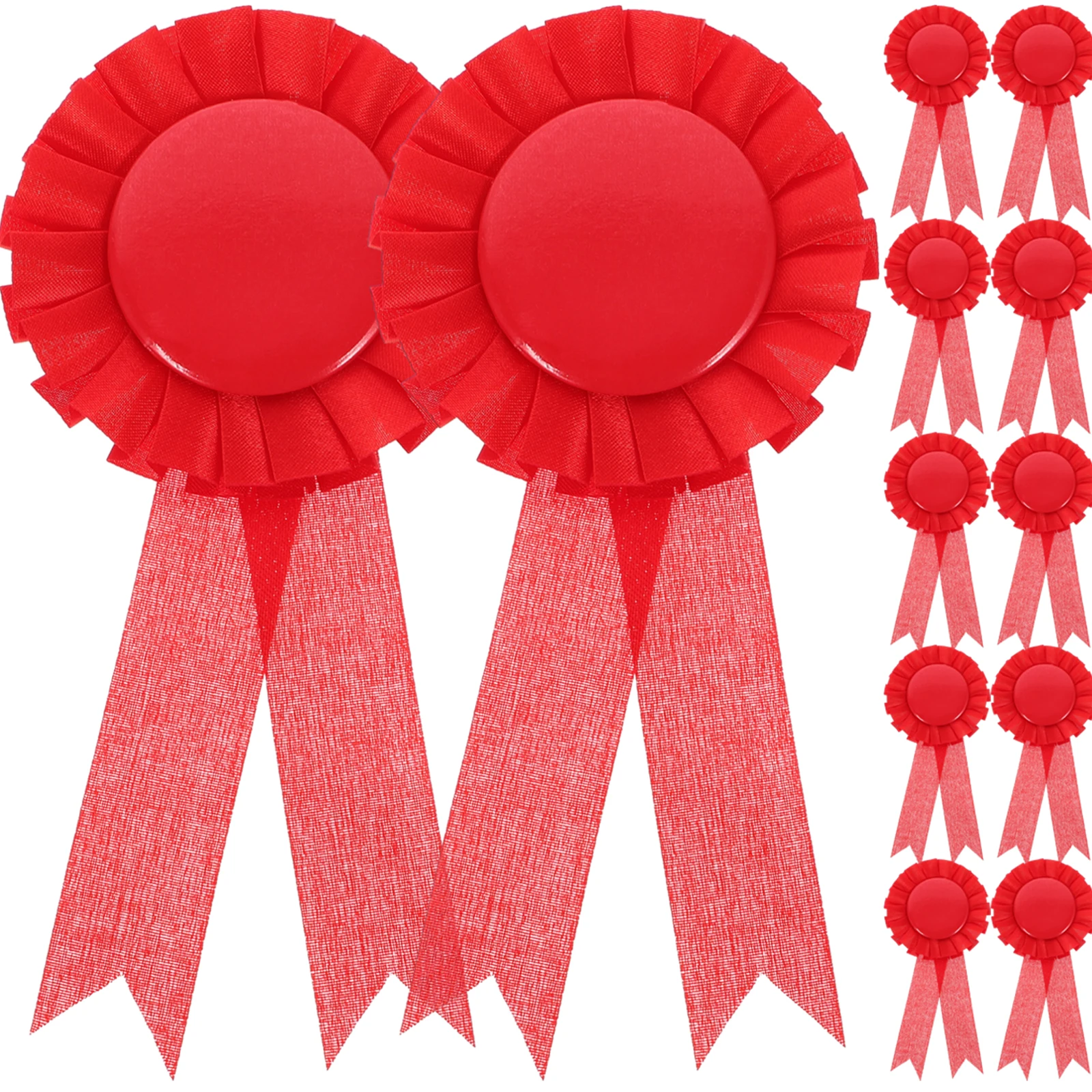 

20pcs Blank Badge Thick Tinplate Diy Award Ribbons Achievement Medal Handicraft Decorative Pin Party Supplies