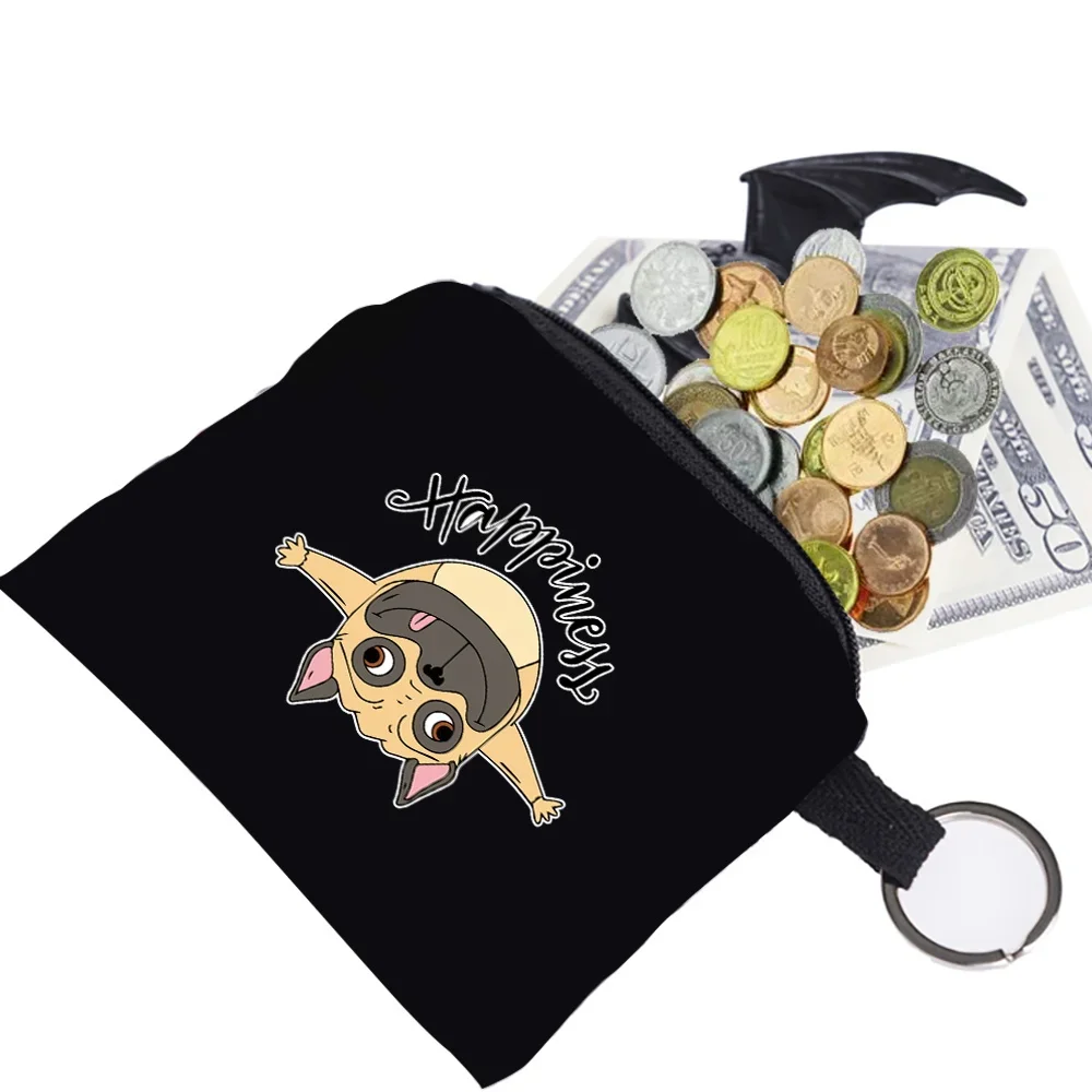 Purse Wallet Women Cute Dog Pattern Series Small Coin Pouch Fashion Organizer Case Portable Coin Key Organizer Card Holder