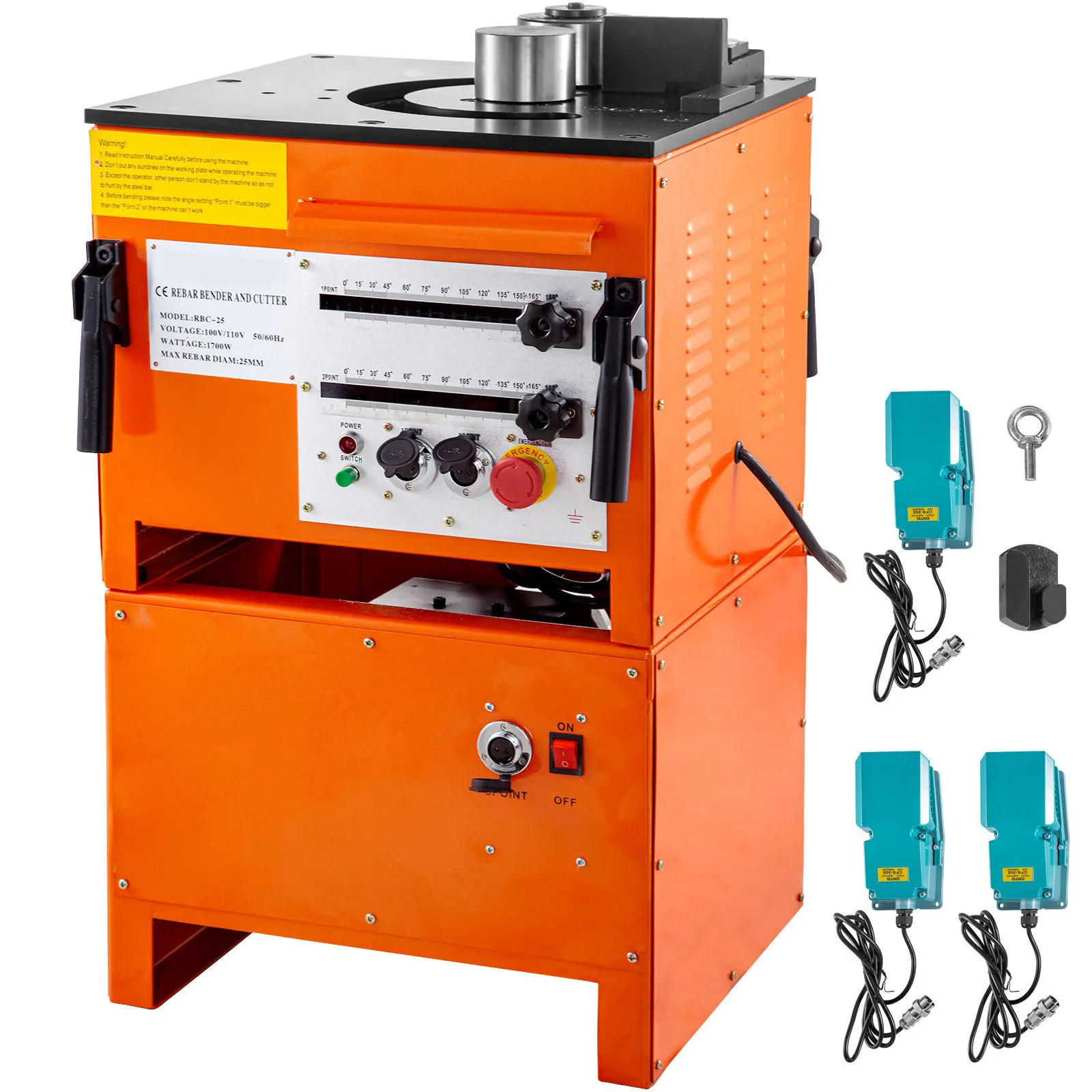 Single steel bar bending and cutting machine, light desktop bending and cutting machine