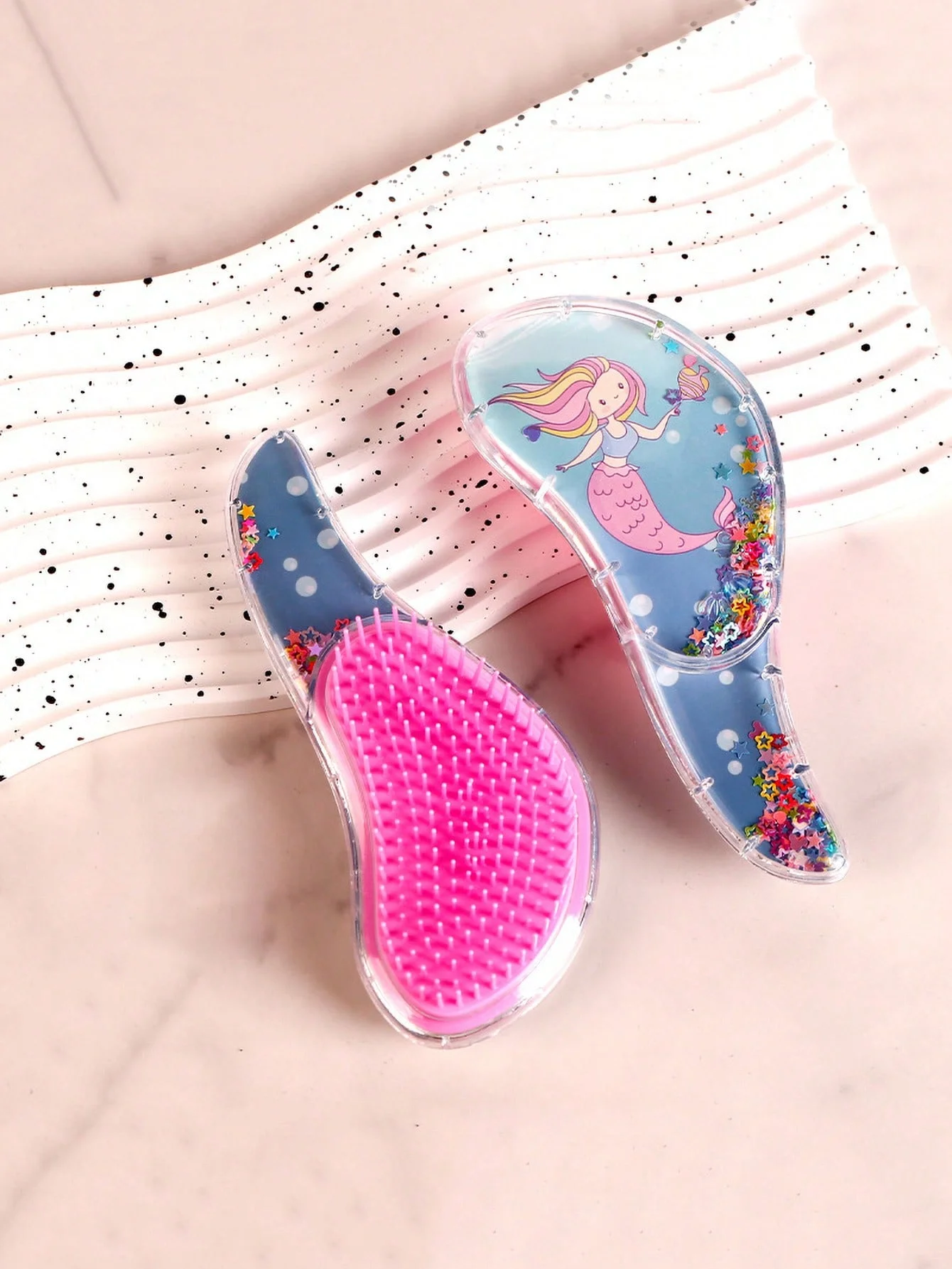 1PC Cute Hairdressing Comb Cartoon Children\'s Massage Comb Smooth Hair Comb Parts Color Random