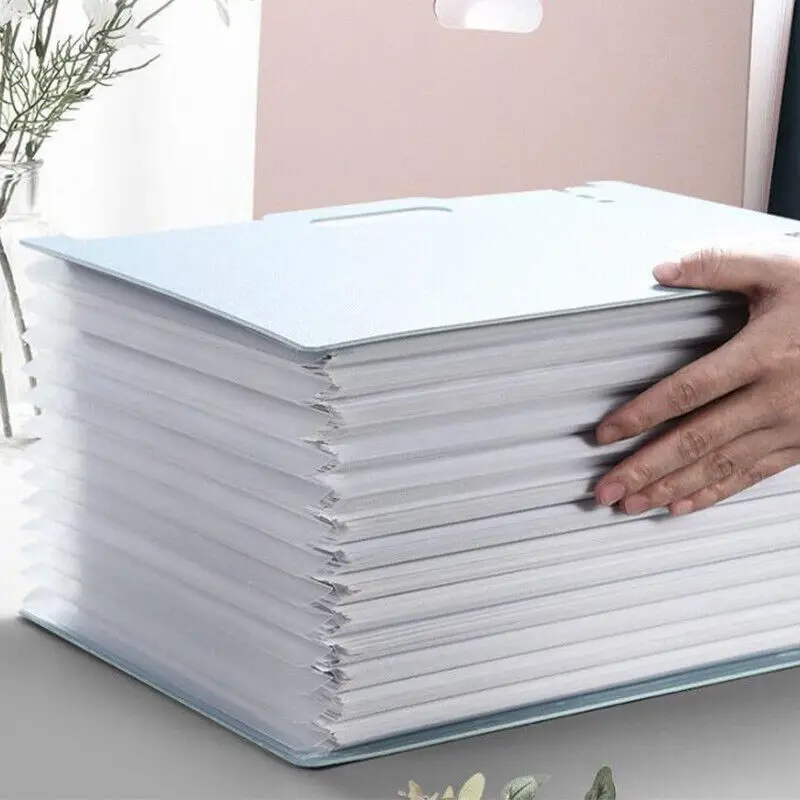 Vertical Organ Pack Examination Paper Storage 13 Pocket A4 Office Expanding File Box Paper Sorting School Document Organiser