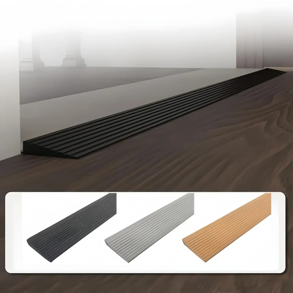 1PC 80cmX5.5cm  Multi Purpose Ramp Mat Door Threshold Ramp Self Adhesive Durable Non Slip Suitable for Robotic Vacuums Home
