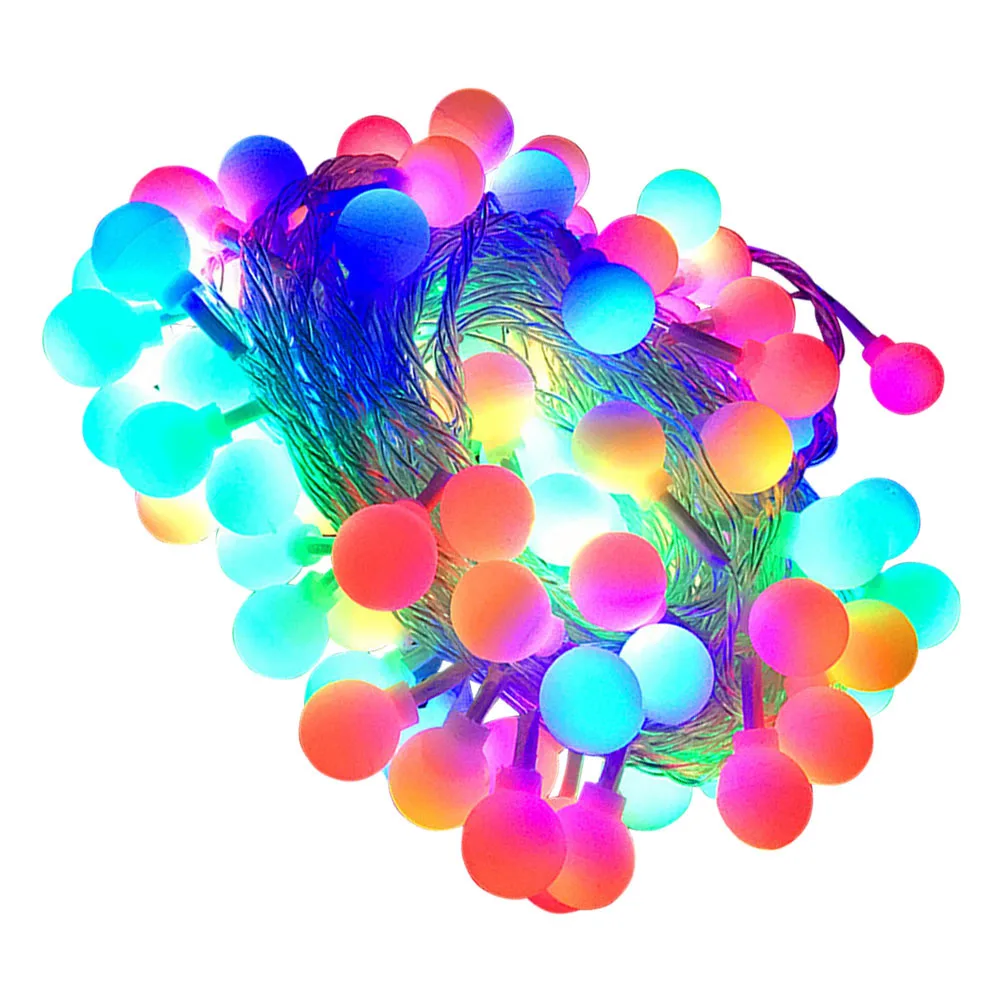 

LED String Light Ornament Round Ball Lamp Warm Glow Decorative Lighting for Festival Party Home Decoration Holiday Atmosphere