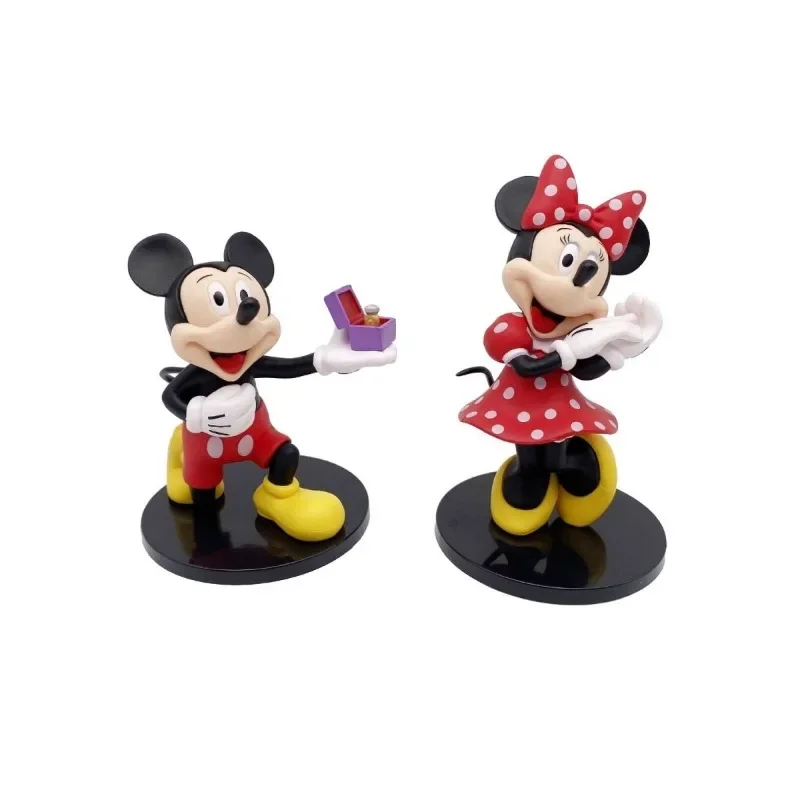 Poupées de dessin animé Minnie mignonnes pour garçons et filles, douces et amusantes, jouets créatifs faits à la main, décoration de gâteau, ornements, cadeaux de vacances