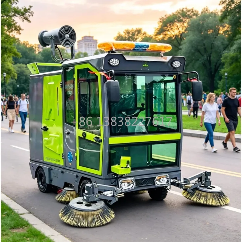 Electric Road Sweeper High-pressure fog cannon Multifunctional Dust Collect Urban Sanitation High-Efficiency