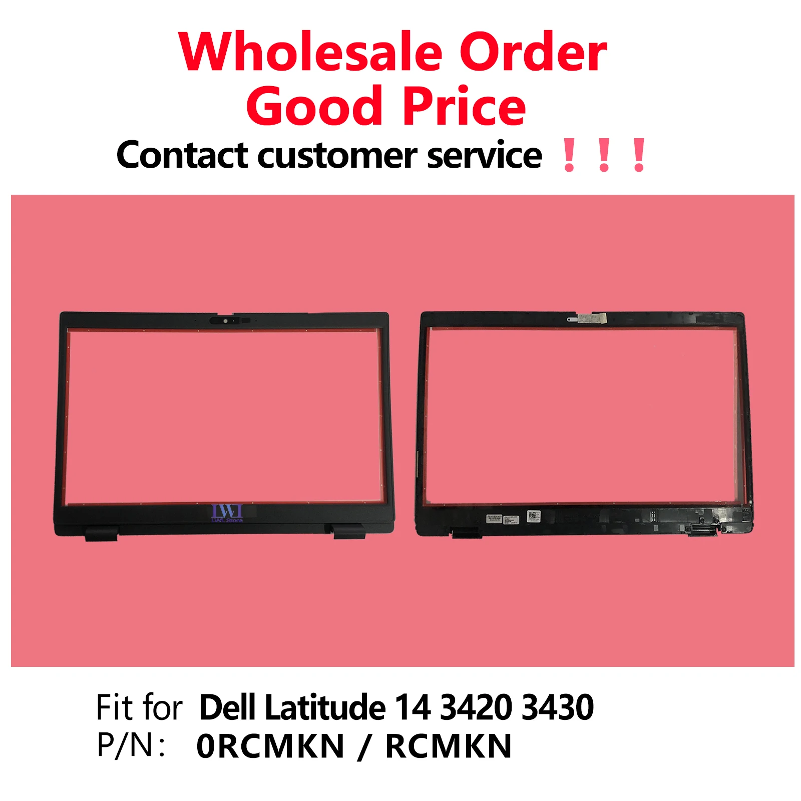 

LWL НОВАЯ ЖК-рамка для ноутбука или передняя панель ​ Для Dell Latitude 14 3420 3430 B корпус черный 0RCMKN RCMKN