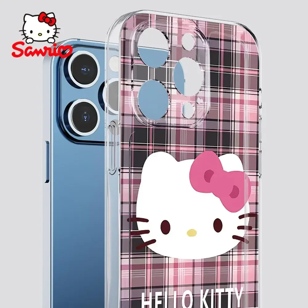 

Sanrio Hellokitty Phone Case Fall Prevention Iphone 16/15/14/13/12/11 Woman Iphone 16 Promax Case Sanrio Kt Pink Accessory