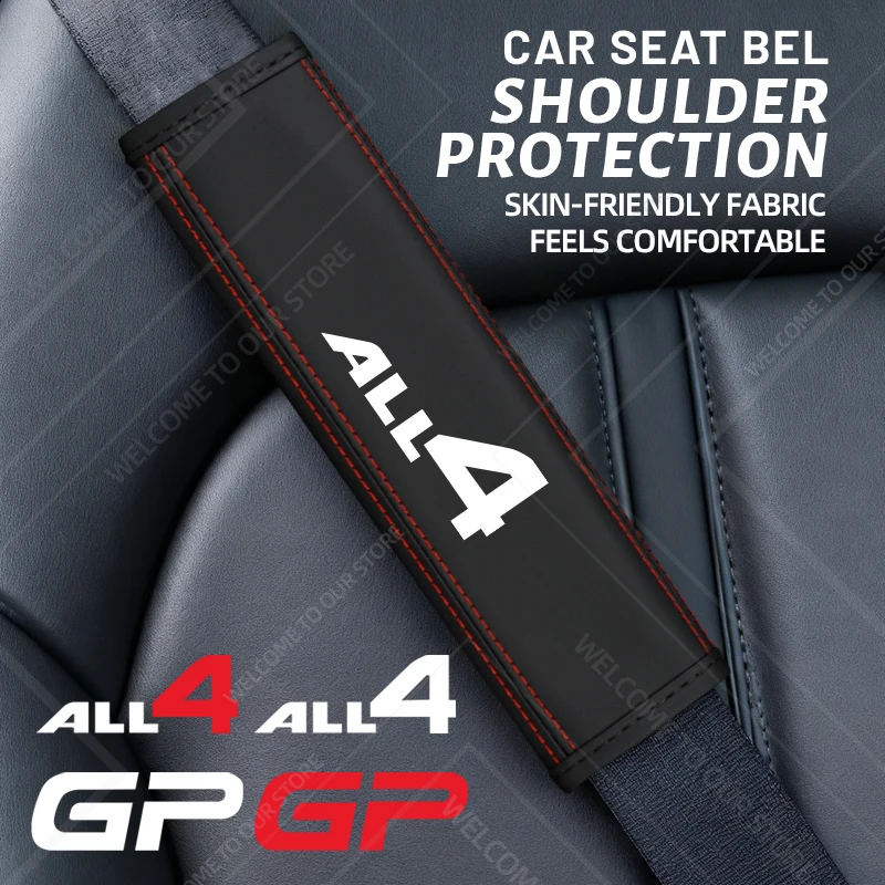 2 шт. для ALL4 GP, эмблема, логотип Mini Cooper S R58 R55 R56 R59 F60, кожаный автомобильный ремень безопасности, наплечники, накладки, украшение интерьера