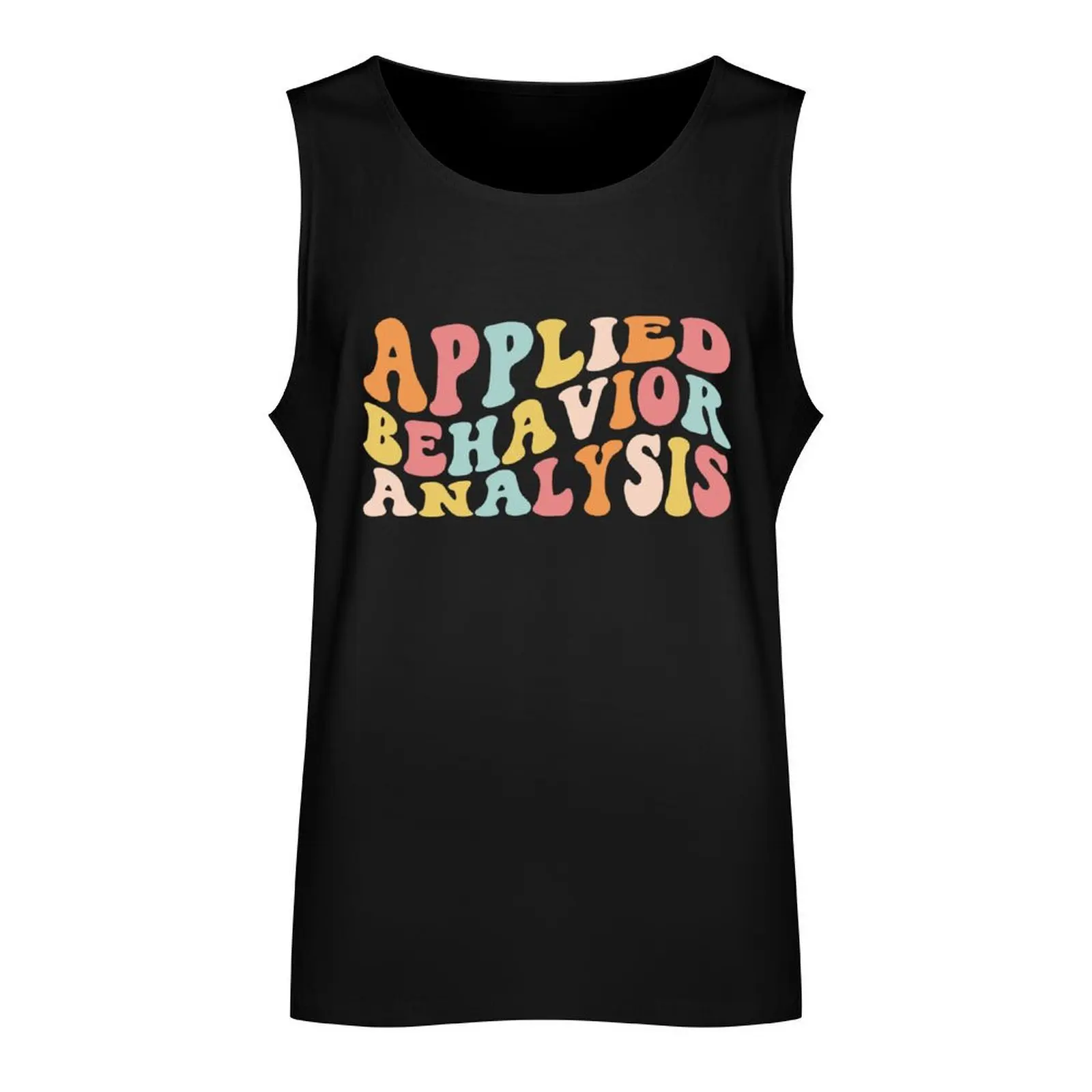 ABA، ملابس علوية بدون أكمام لتحليل السلوك المطبق للرجال تي شيرت رياضي موضة 2025 رجل