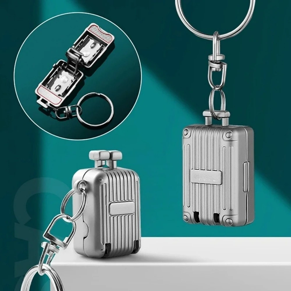Portable Stainless Steel Nail Clipper Exquisite Luggage Keychain Foldable Nail Cutter Rotary Toenail Fingernail Manicure Trimmer