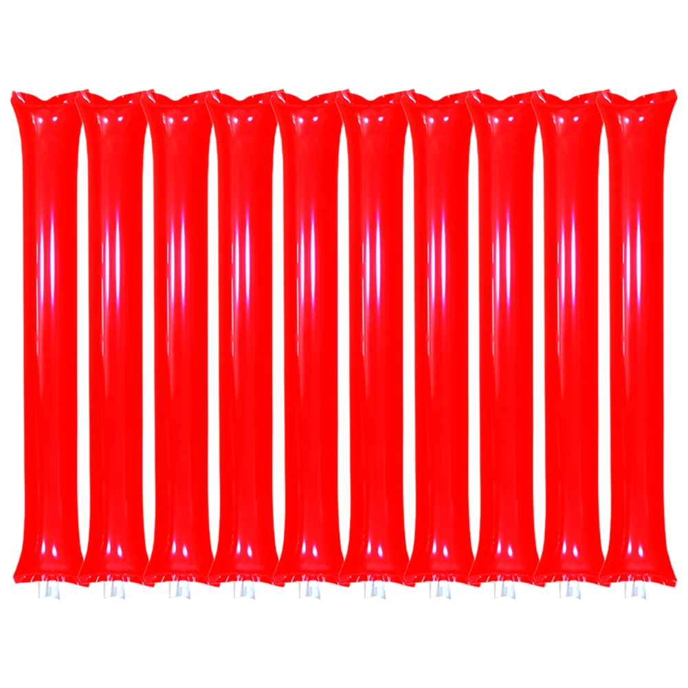 10 قطعة قضبان قابلة للنفخ ملعب صانع الضوضاء قضبان التزود بالوقود مظاهرة بالون نافخة أدوات التزود بالوقود الرياضية للحفلات يهتف الدعائم
