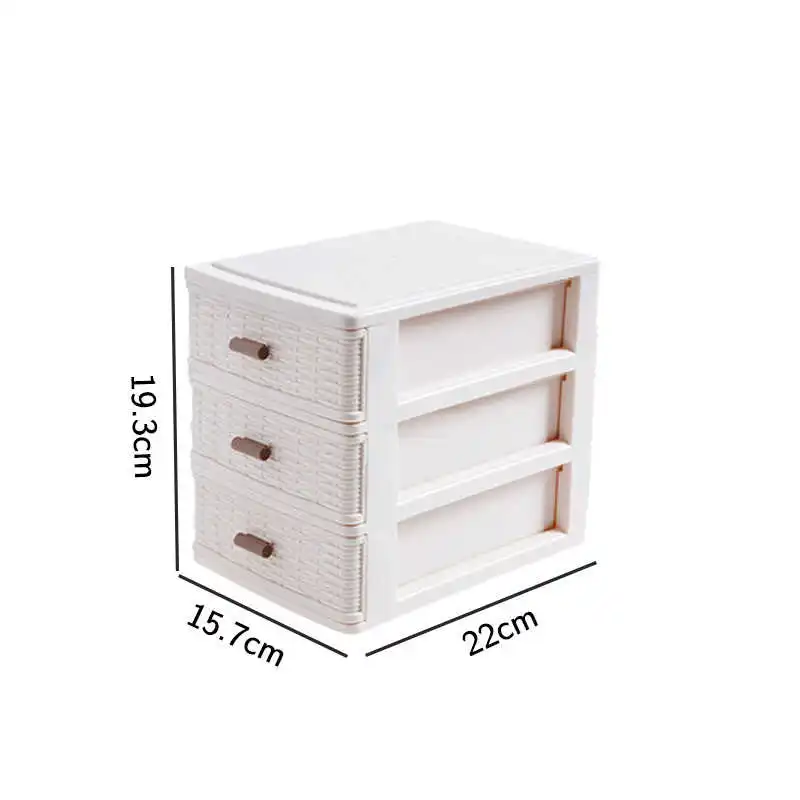 Multi-layer Japanese Rattan Storage Box Bedroom Small Things Storage Box Study Living Room Drawer Desktop Storage Box