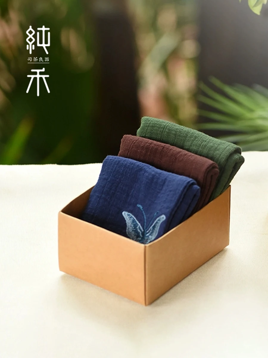 

High End Cotton Linen Tea Towel Absorbent Tea Table Tea Pot Cloth Zen Sle Chinese Traditional Handmade Kitchen ...