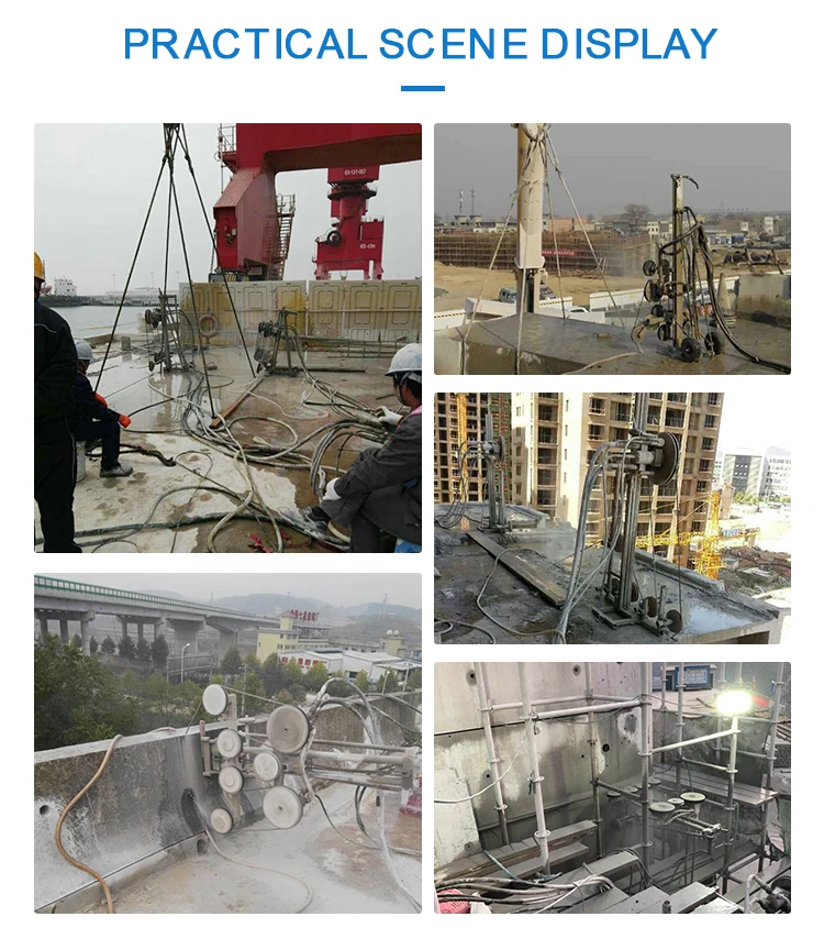 Heavy Duty Hydraulic Wire Saw Cutting Machine Concrete Rope Saw Cutter Hydraulic Stone Saw Machine For Construction Demolition