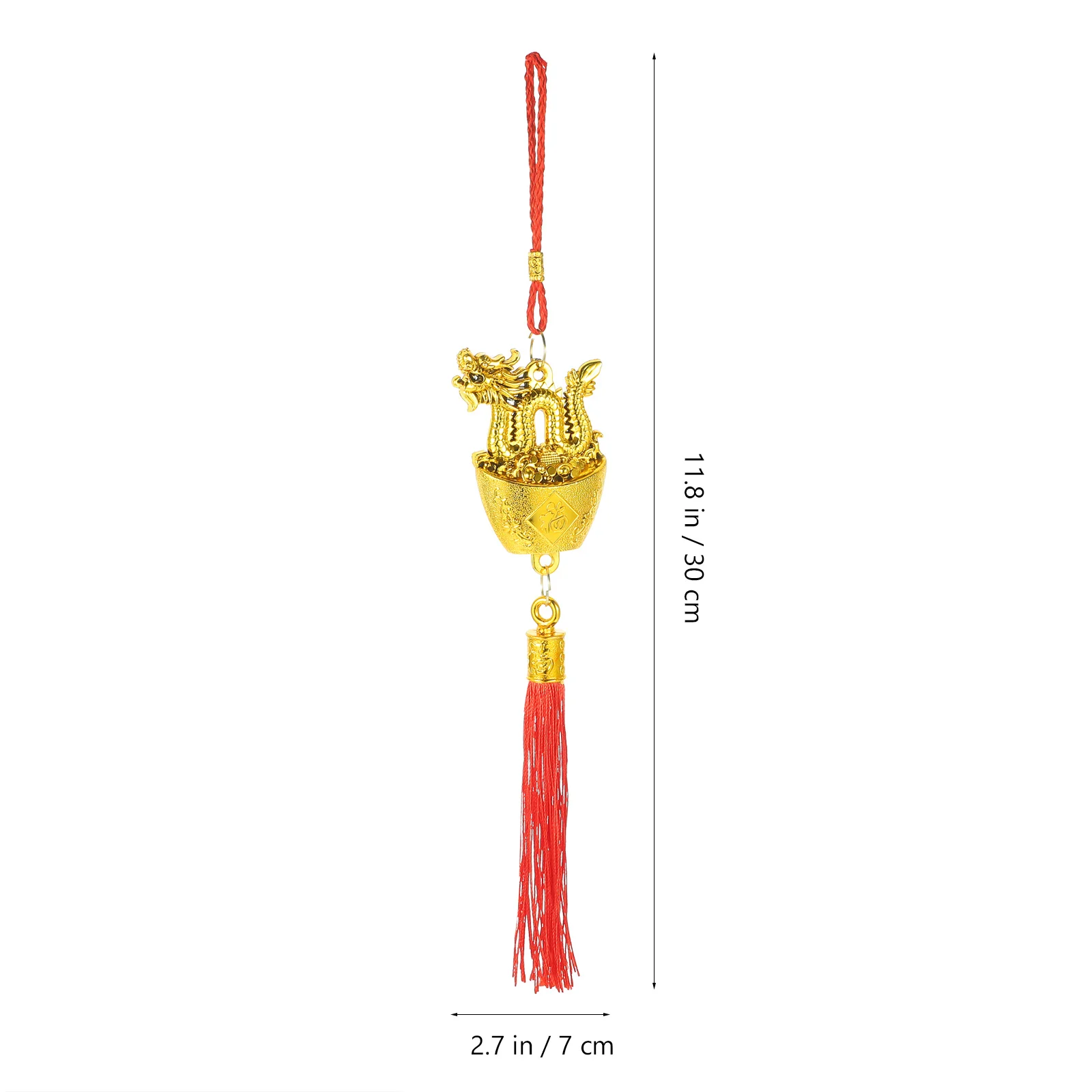 

10Pcs Traditional Chinese Small Dragon Ornament New Year Pendant Spring Festival Pendants Zodiac Dragon Pendant