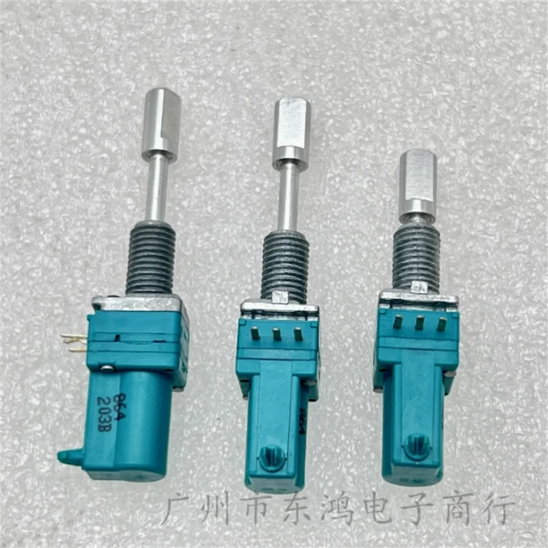 5 PCS South Korean RK097 Volume Amplifier Adjustable Potentiometer Press Self Locking Push Stretch Shrink Axis Single B20K 3-Pin
