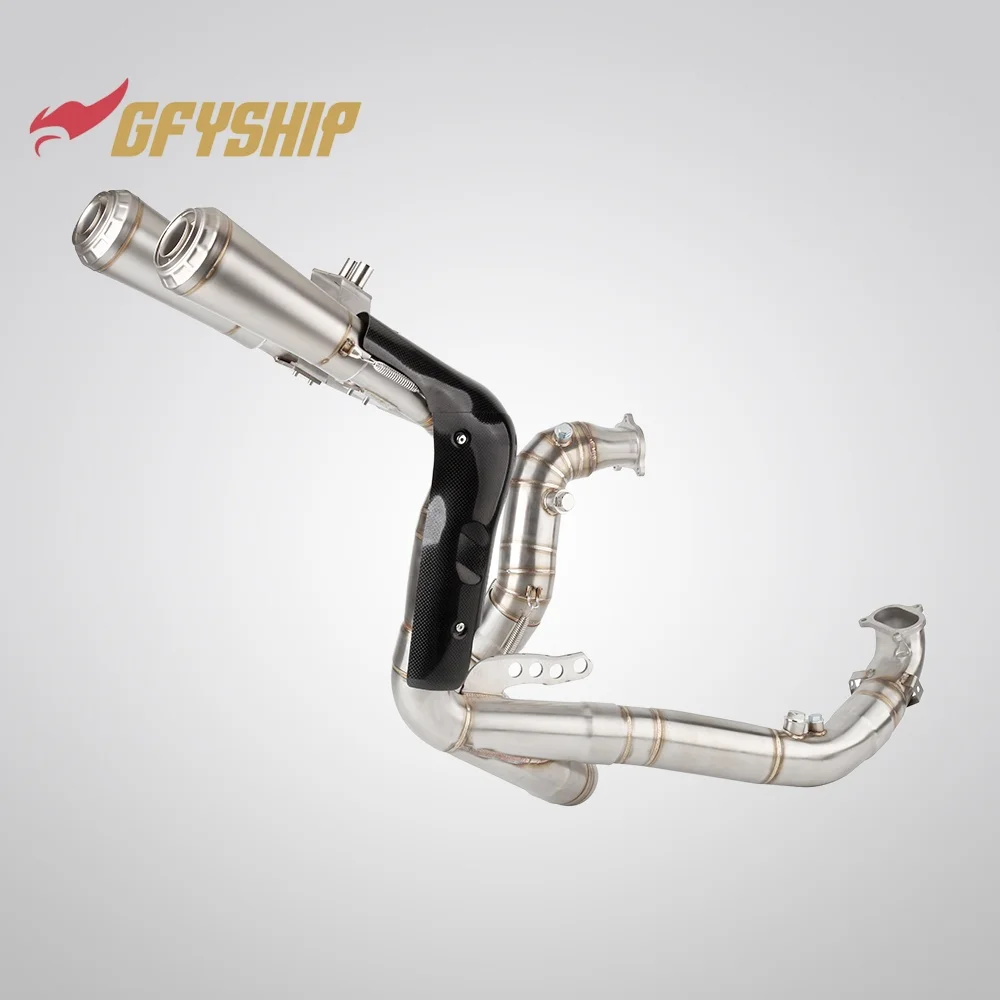 For DUCATI STREETFIGHTER V2 2022 2023 2024 PANIGALE V2 2020 2021 2022 2023 2024 Motorcycle Exhausts Middle Link Pipes Slip-on