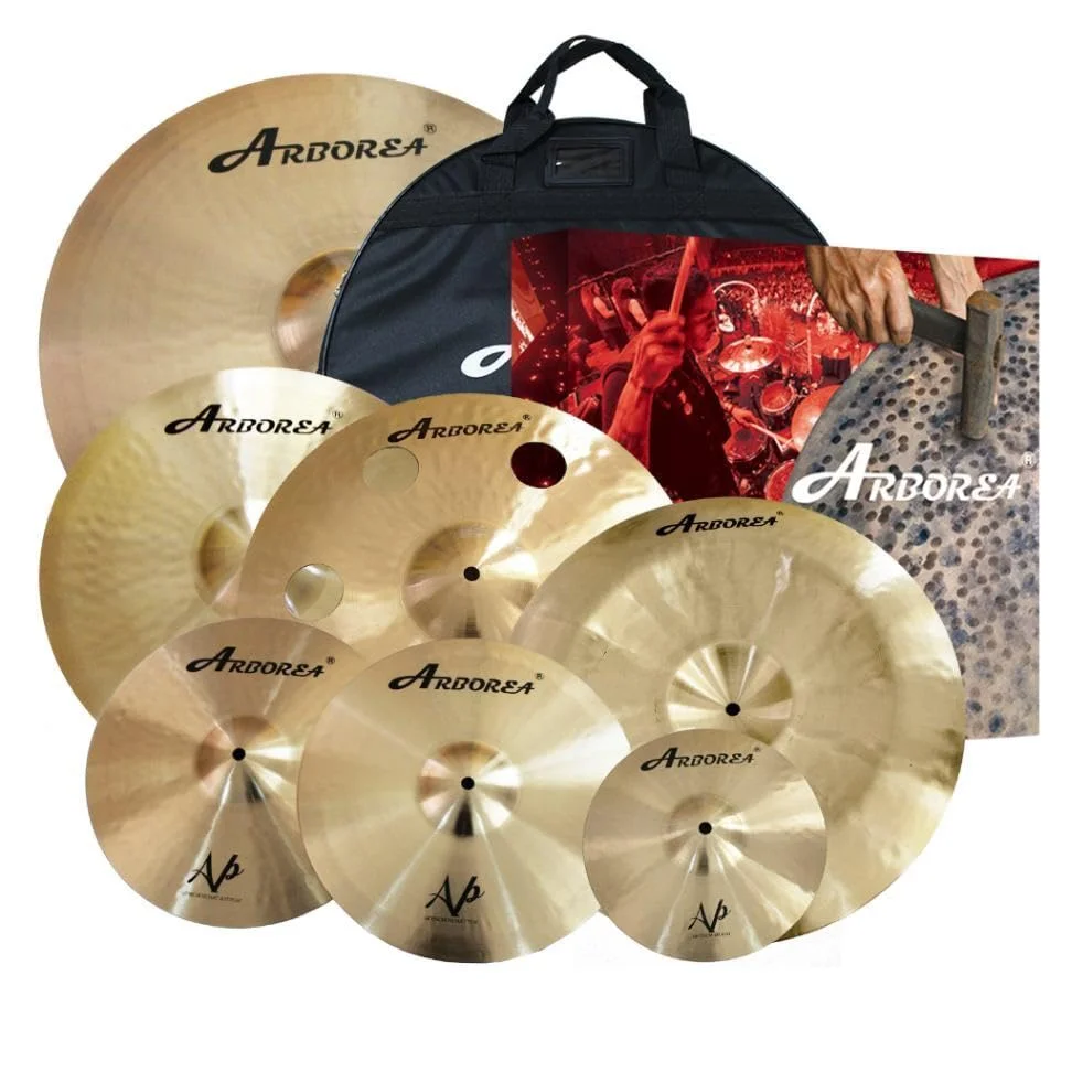 Arborea Professional Bronze Cymbal Pack 7PCS 10