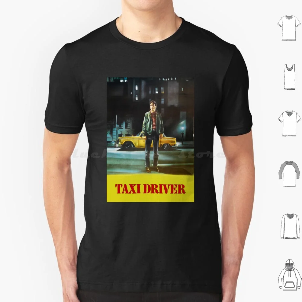 Taxi Driver ( 1976 ) T Shirt Big Size 100% Cotton Taxi Driver Movie Film New York Robert De Niro Taxi Scorsese Driver Travis