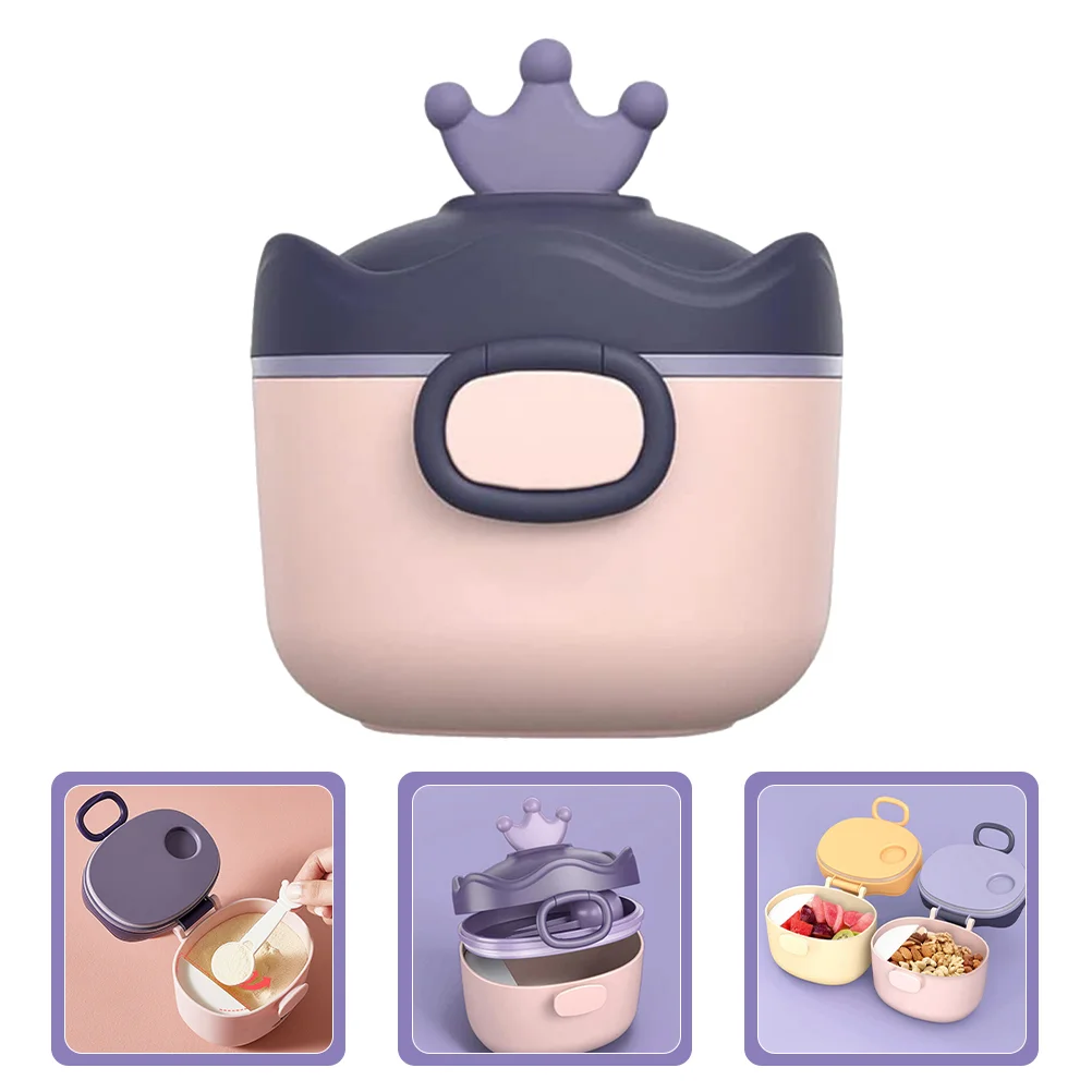 

Breastmilk Pitcher Baby Bottle for Food Formula Dispenser Portable Container Purple Crowns