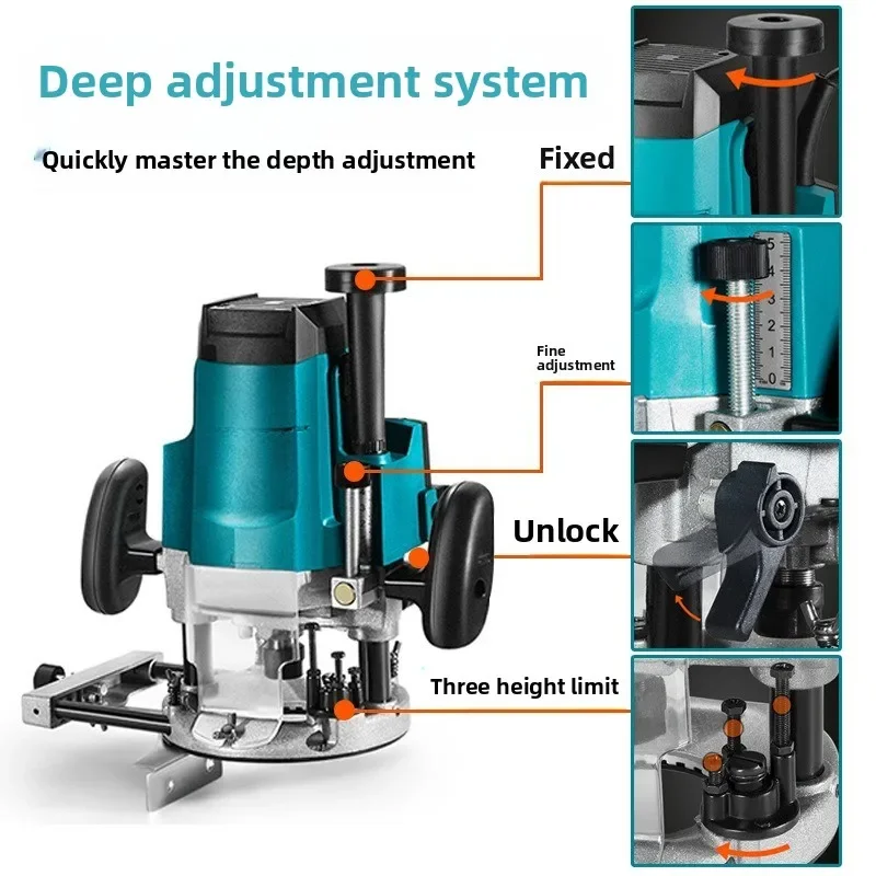 High power bakelite milling High power engraving machine Woodworking slotting machine Multifunctional trimming machine