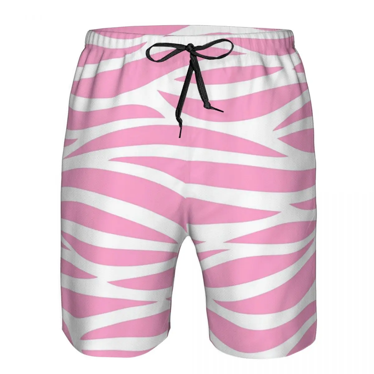 Zebra Pattern Pink Zebra Stripes Trunks Beach Board Shorts Casual Quick Dry Swim Summer Men Pants