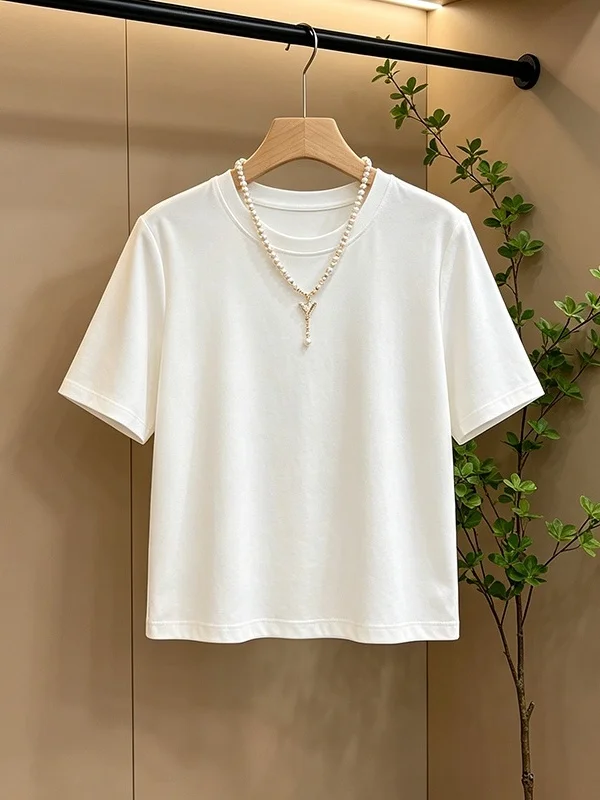 

Loose Casual Short Sleeve T-Shirt Women's Korean Style Summer New Fashion Elegant Loose Age-Reducing Top Ladies' Premium Fashion