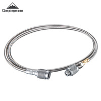 Z16 Outdoor camping equipment flat gas high-pressure gas tank split stove gas connection extension pipe