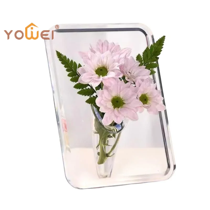 Latest Frame Flower Vase Clear Acrylic Vase For Flowers Modern Art Vases Home Decor Decorative Vases For Desktops Bookshelf
