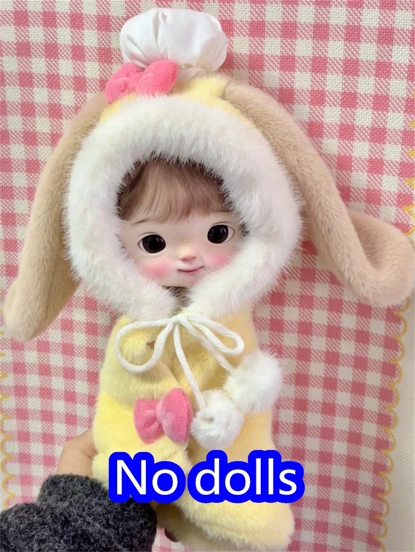 

Одежда для кукол BJD, милая повседневная прогулочная встреча Da Tou Dian Dian, мягкие милые желтые кроличьи уши, длинная плюшевая сумка, игрушки, аксессуары для кукол