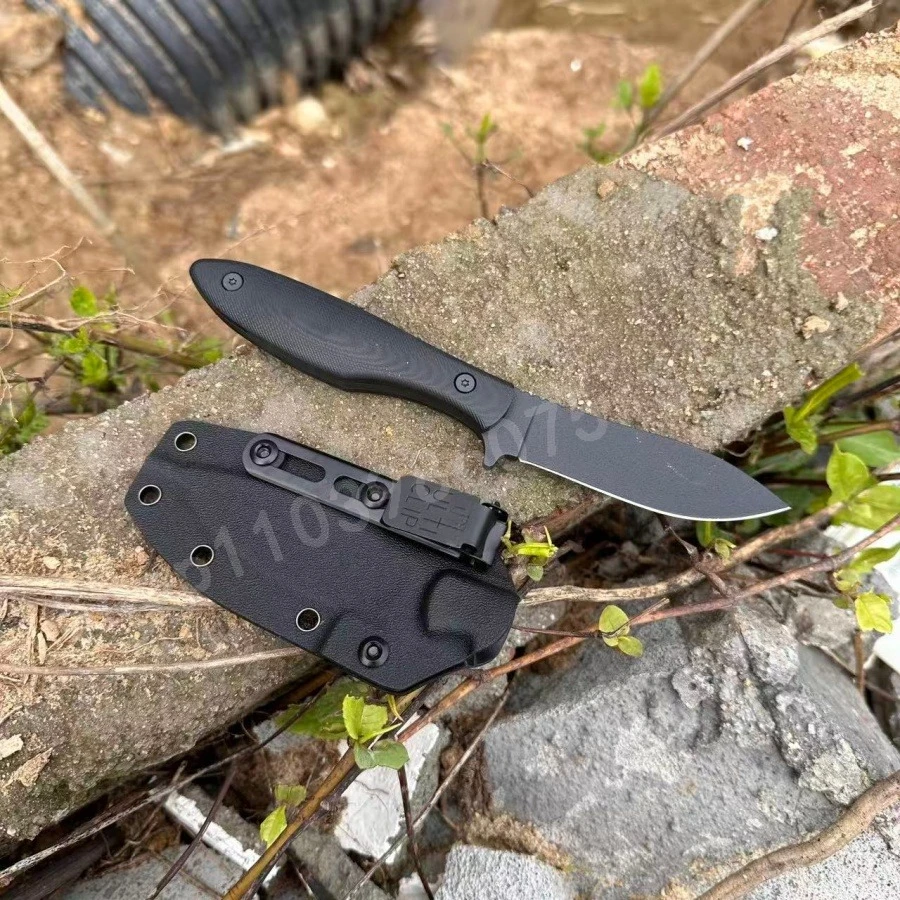 

Многофункциональный прямой нож с лезвием из стали 8Cr13Mov, рукояткой G10, эргономичной рукояткой, легкий и прочный, подходит для кемпинга и пикников.