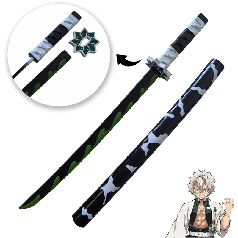 Kochou Shinobu Katana Original Assembled Anime Sword Cosplay Props Orange  Kyoujurou Tanjirou Tokitou Muichirou Swords 72cm