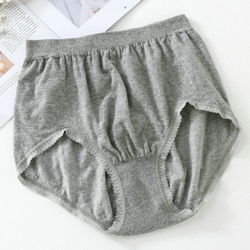 Elderly Women Cotton High Waist Middle Aged Panties Seamless Old Fashion Plus Size Elastic Briefs Mother Comfortable All In One